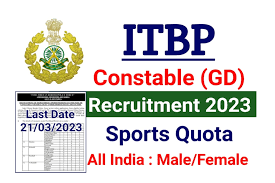 ITBP Constable GD Recruitment 2023 भारतीय तिब्बत सीमा पुलिस द्वारा कांटेबल जीडी भर्ती का नोटिफिकेशन जारी , येह से करे आवेदन 