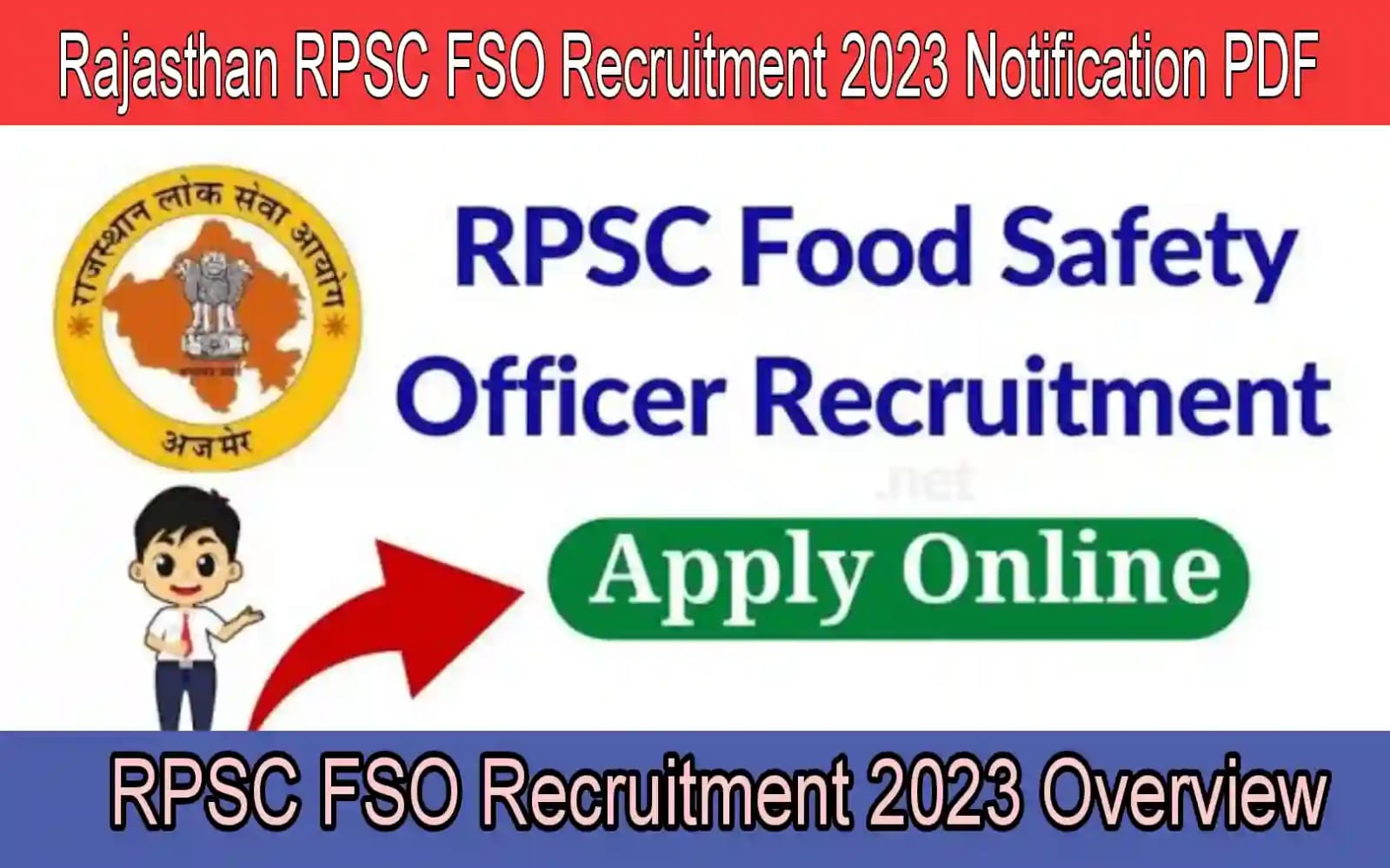 RPSC FSO Recruitment 2023 Form Correction, Exam Date Notice Rajasthan Portal