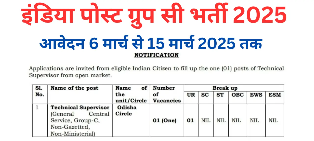 India Post Group C Recruitment